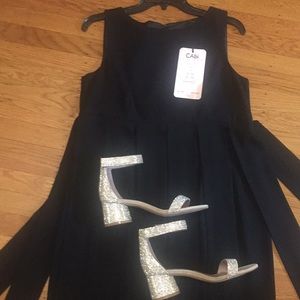 CAbi Black Cocktail Dress 8